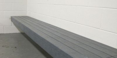 2x4 Recycled Plastic Lumber for arena change room seating in Lake Country BC